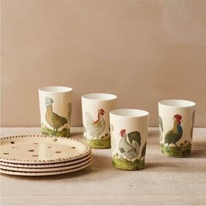 John Derian Thanksgiving kids melamine dinner set for 4